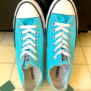Light blue converse sneakers